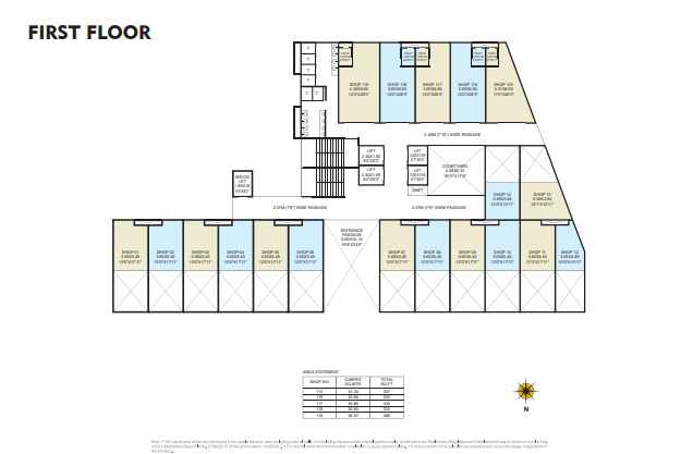 2 BHK Floor Plan