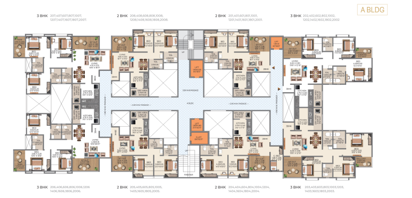 2 BHK Floor Plan